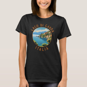 Camiseta Círculo retro de Lago di Garda Italia