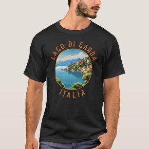 Camiseta Círculo retro de Lago di Garda Italia