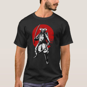 Camiseta Círculo rojo de Guerrero de Samurai