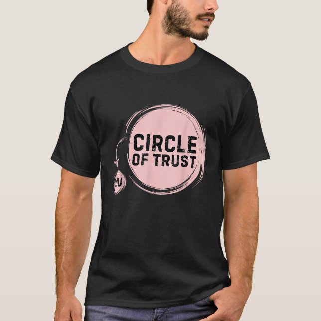 Camiseta Círculo sarcástico de confianza gracioso (Anverso)