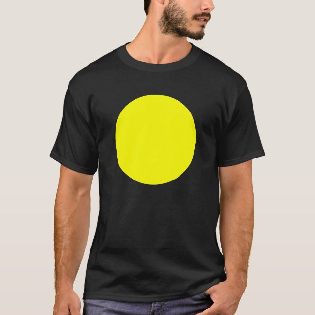 Camiseta Círculo simple - amarillo (Anverso)