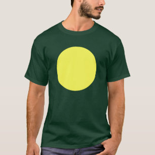 Camiseta Círculo simple - Amarillo claro