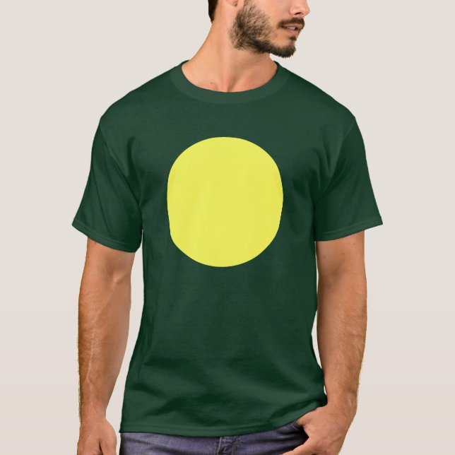 Camiseta Círculo simple - Amarillo claro (Anverso)