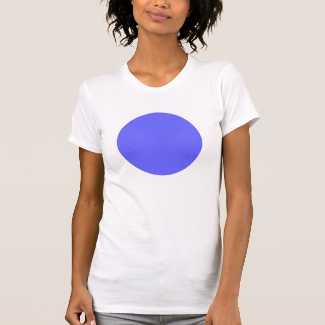 Camiseta Círculo simple - Azul eléctrico (Anverso)