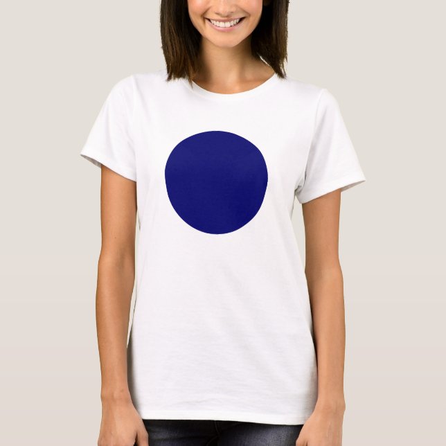 Camiseta Círculo simple - Azul marino profundo (Anverso)