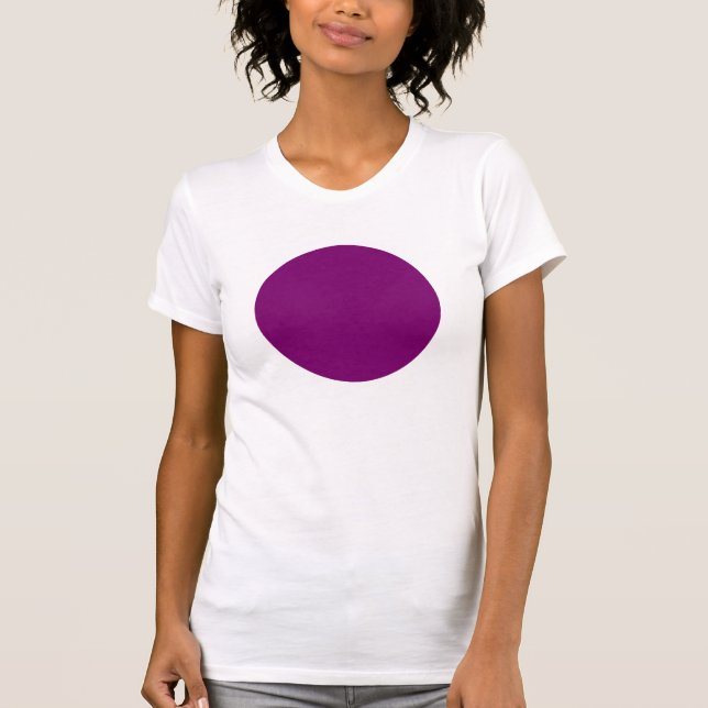Camiseta Círculo simple - ciruela (Anverso)