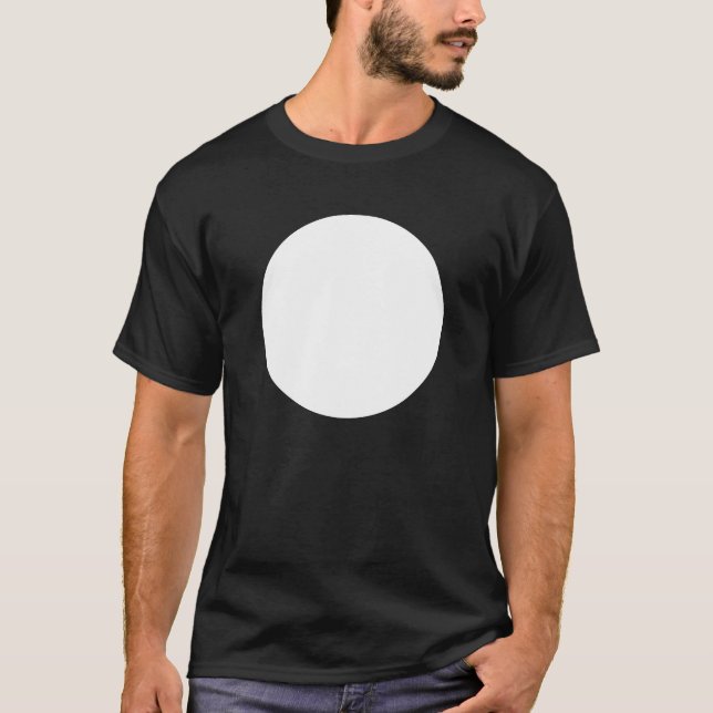 Camiseta Círculo simple - Negro (Anverso)
