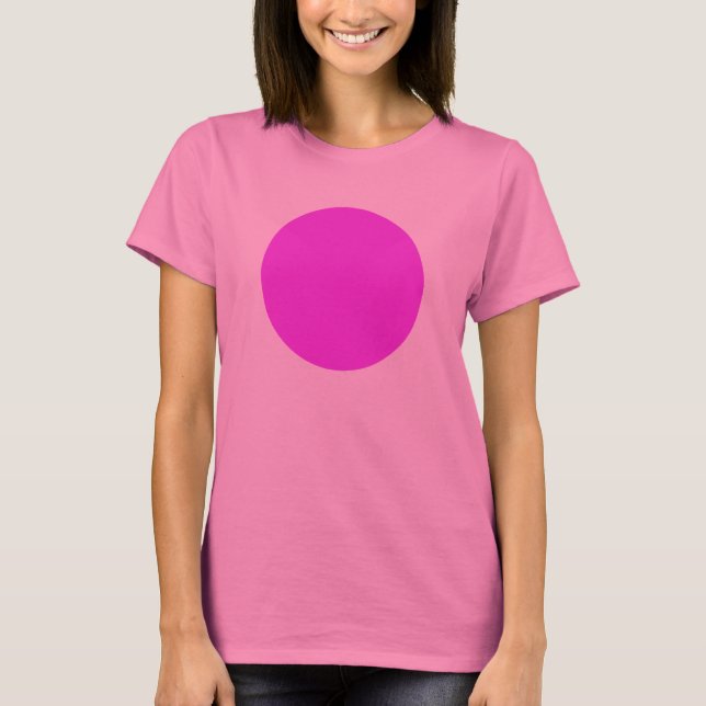 Camiseta Círculo simple - Neon Purple (Anverso)