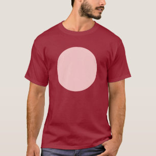 Camiseta Círculo simple - rosa oscuro