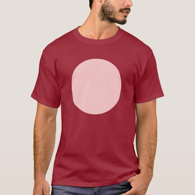 Camiseta Círculo simple - rosa oscuro (Anverso)