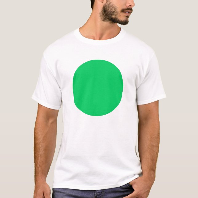 Camiseta Círculo simple - Verde claro (Anverso)
