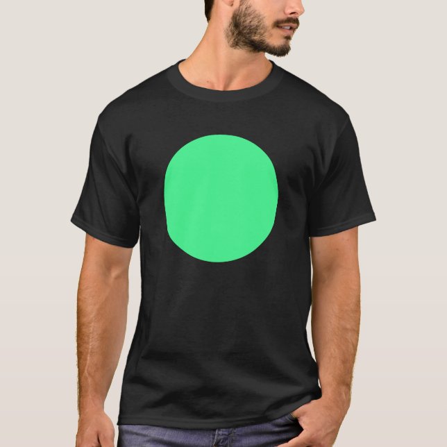 Camiseta Círculo simple - Verde de menta (Anverso)