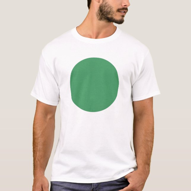 Camiseta Círculo simple - Verde del ejército (Anverso)