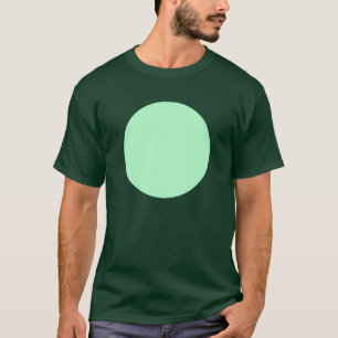 Camiseta Círculo simple - Verde fantasma
