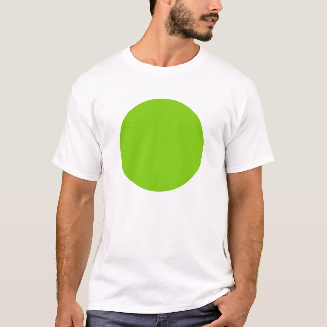 Camiseta Círculo simple - Verde marciano (Anverso)