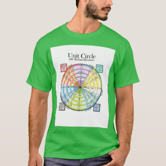 Camiseta Círculo unitario con medidas radiológicas