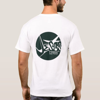 Camiseta Círculo verde cazador Jesús salva graffiti
