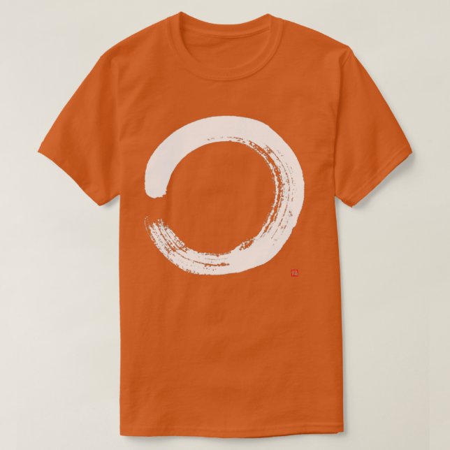 Camiseta Círculo Zen con caligrafía artística de enso de Ze (Diseño del anverso)