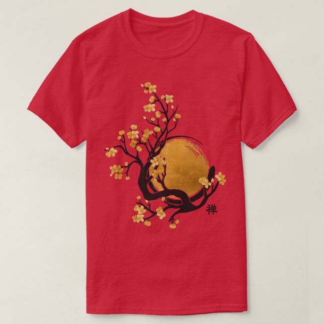 Camiseta Círculo Zen Enso, Sol y Florencia Sakura (Diseño del anverso)