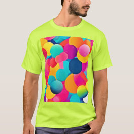 Camiseta Círculos Abstractos Vibrantes