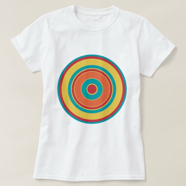 Camiseta Círculos coloridos 05 (Diseño del anverso)
