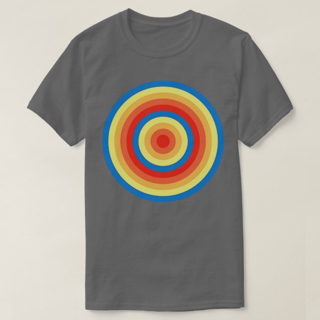 Camiseta Círculos concéntricos 9 (Diseño del anverso)