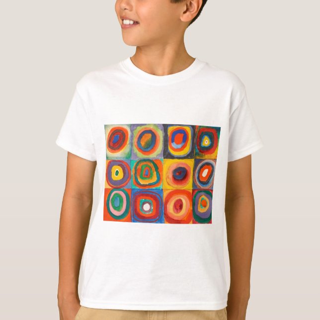 Camiseta Círculos Concéntricos de las plazas de Kandinsky (Anverso)