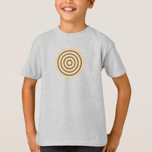 Camiseta Círculos Concéntricos Tema Sepia T Shirt