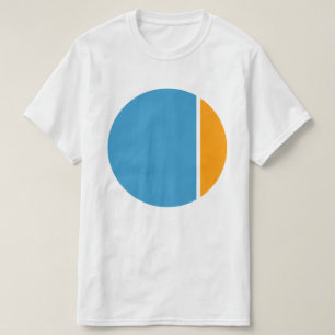 Camiseta círculos de aplastamiento de colores