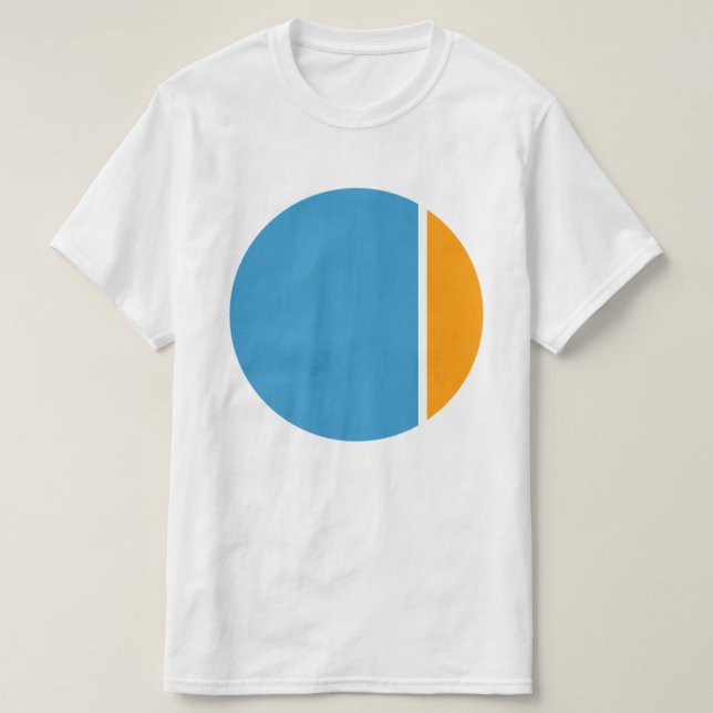 Camiseta círculos de aplastamiento de colores (Diseño del anverso)