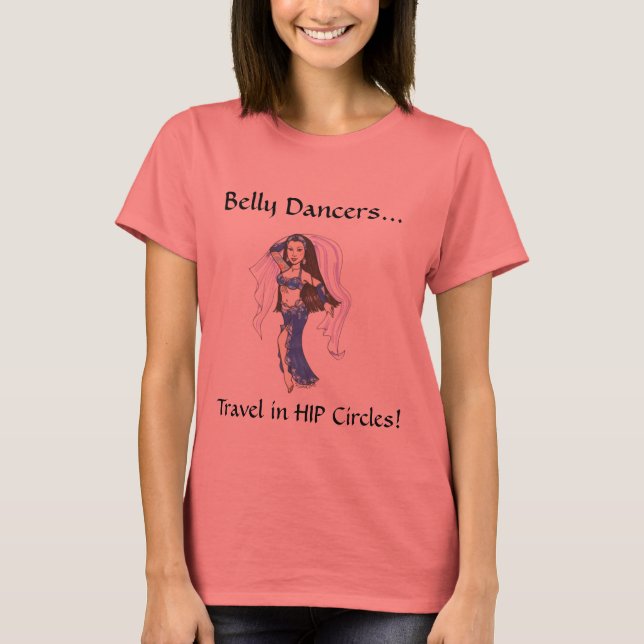 Camiseta Círculos de la cadera de la danza Belly (Anverso)