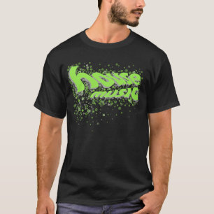 Camiseta Círculos de la casa - verde/gris