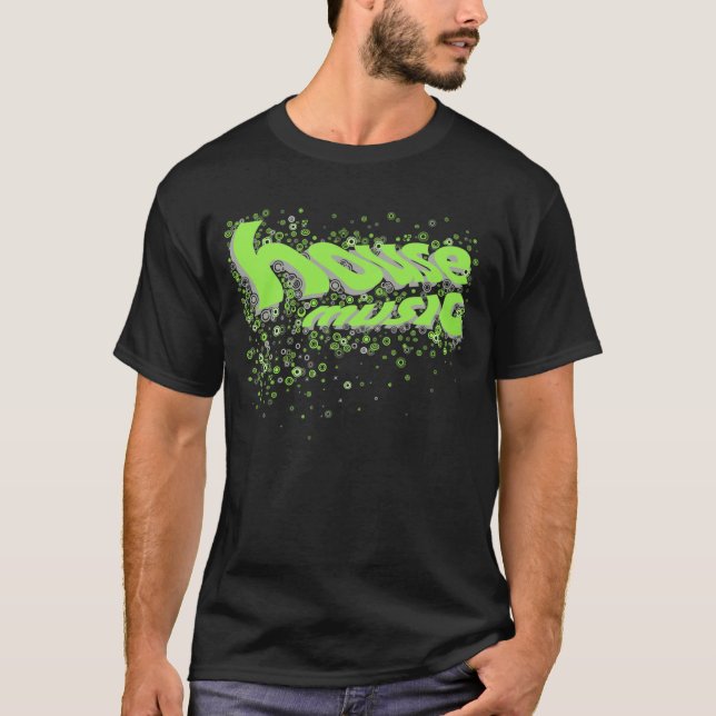 Camiseta Círculos de la casa - verde/gris (Anverso)