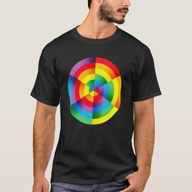 Camiseta Círculos del arco iris (Anverso)