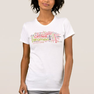 Camiseta Círculos del arte central del sur de la palabra de