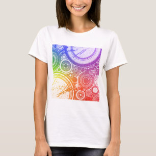 Camiseta Círculos del Grunge: Edición del arco iris: