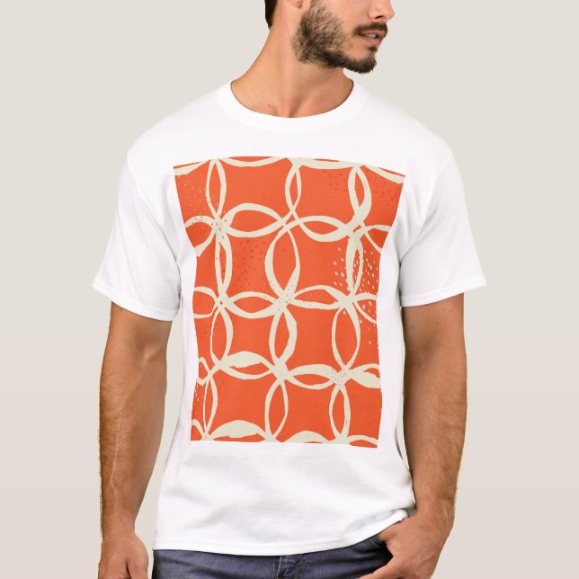 Camiseta Círculos esquemáticos Diseño moderno y sin inconve (Anverso)