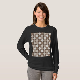 Camiseta Círculos geométricos cálidos neutros de la tierra