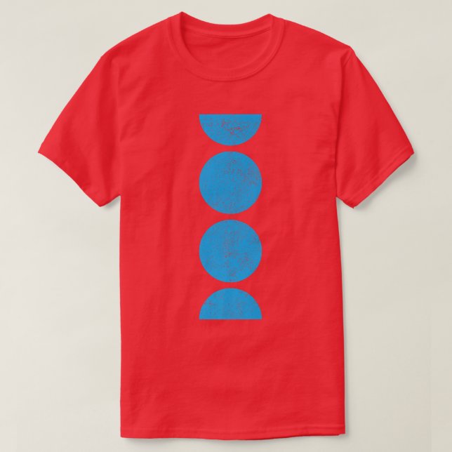 Camiseta Círculos geométricos Semicírculos Formas Geometría (Diseño del anverso)