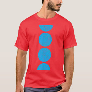 Camiseta Círculos geométricos Semicírculos Formas Geometría