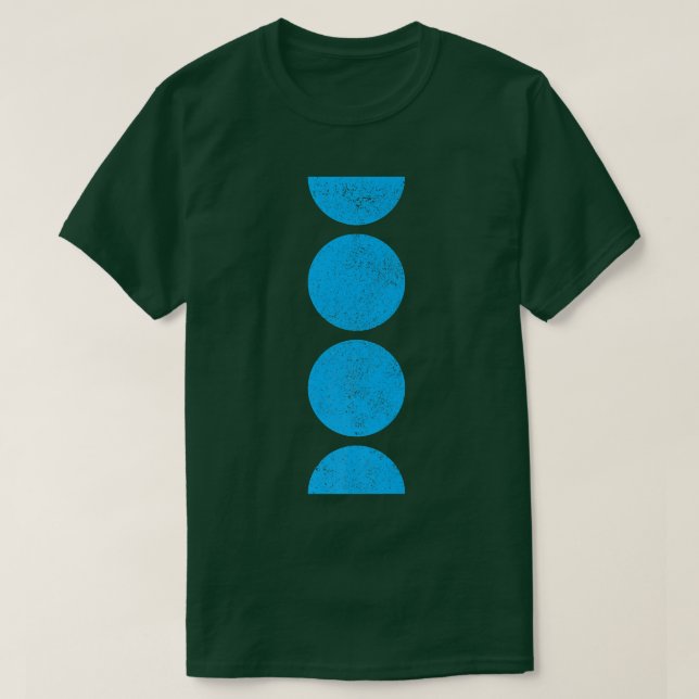 Camiseta Círculos geométricos Semicírculos Formas Geometría (Diseño del anverso)