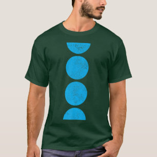 Camiseta Círculos geométricos Semicírculos Formas Geometría