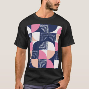 Camiseta Círculos gráficos Patrón de infiltración sin solda