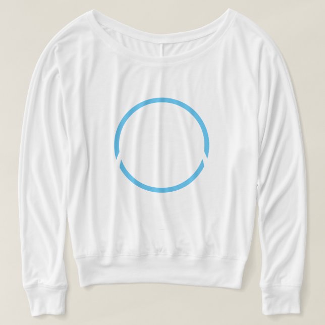 Camiseta Círculos modernos de azul blanco 4Alex (Diseño del anverso)
