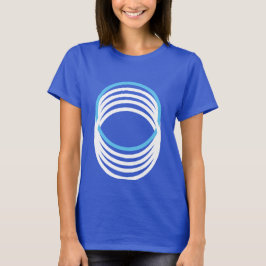 Camiseta Círculos modernos de azul blanco 4Alex