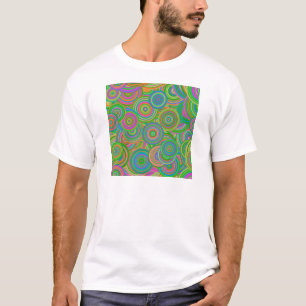 Camiseta círculos retro