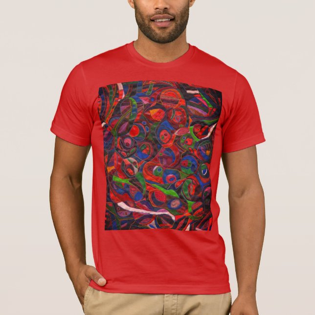 Camiseta Círculos rojos (Anverso)