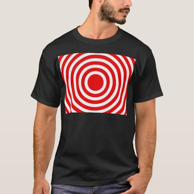 Camiseta Círculos rojos y blancos (Anverso)