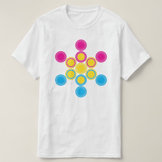 Camiseta círculos sagrados (Diseño del anverso)