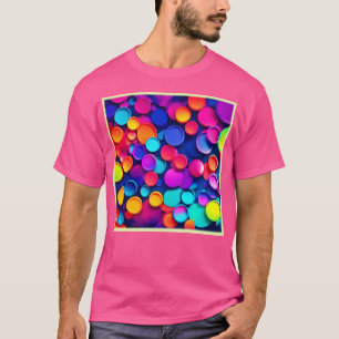 Camiseta Círculos vibrantes resumen arte